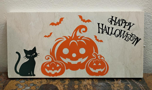 Halloween Pumpkin home decor sign