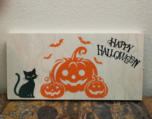 Halloween Pumpkin home decor sign