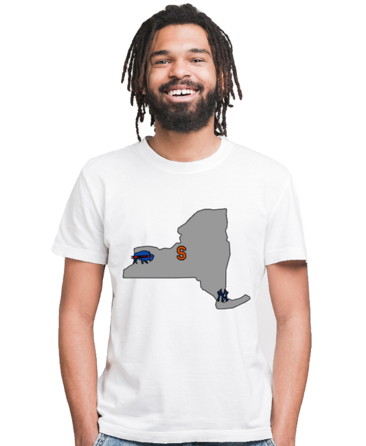 NY Sports Teams' tee- multicolored decal