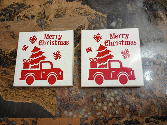 Christmas Coasters/set of 2