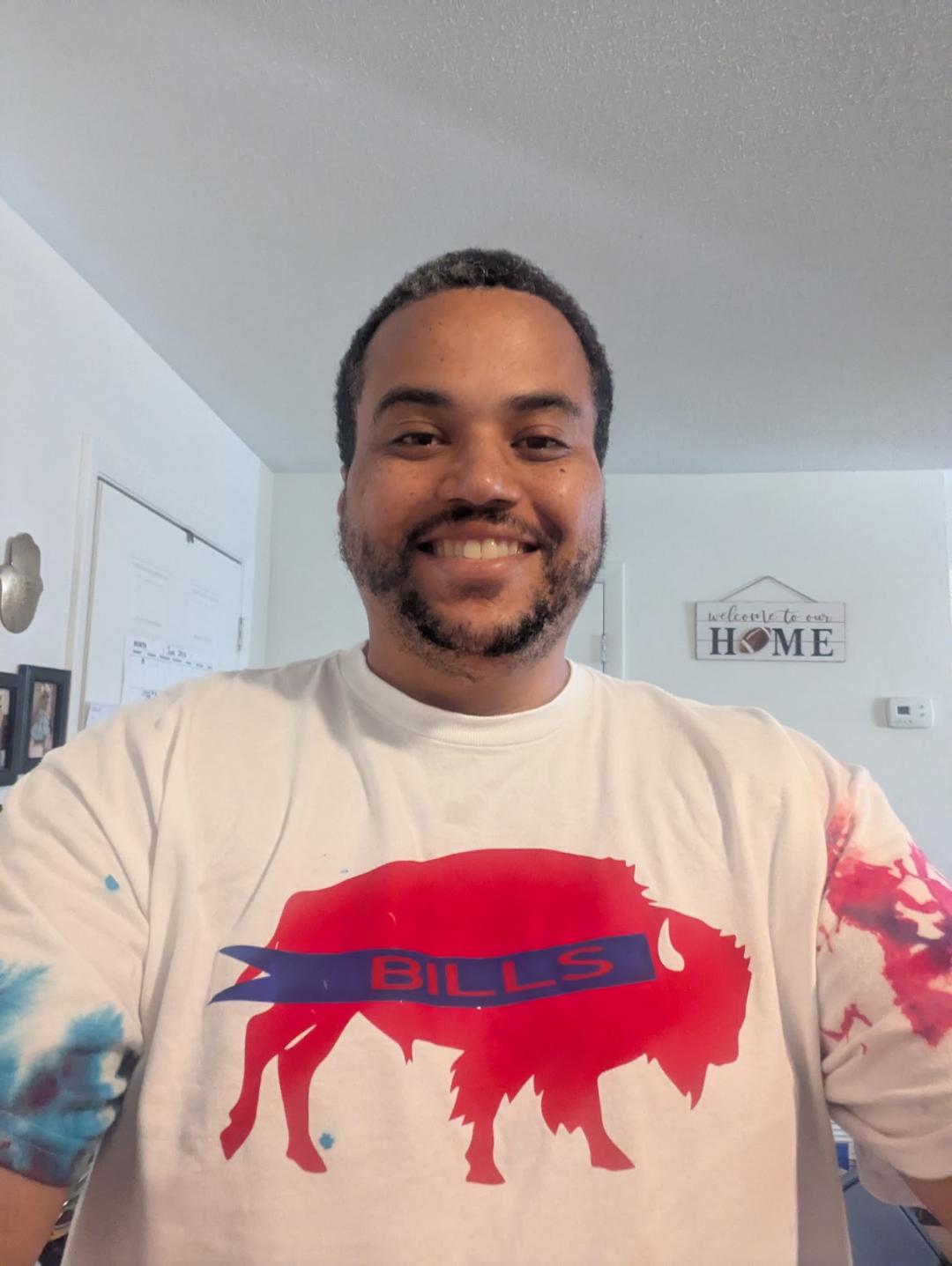Buffalo tie dye tee