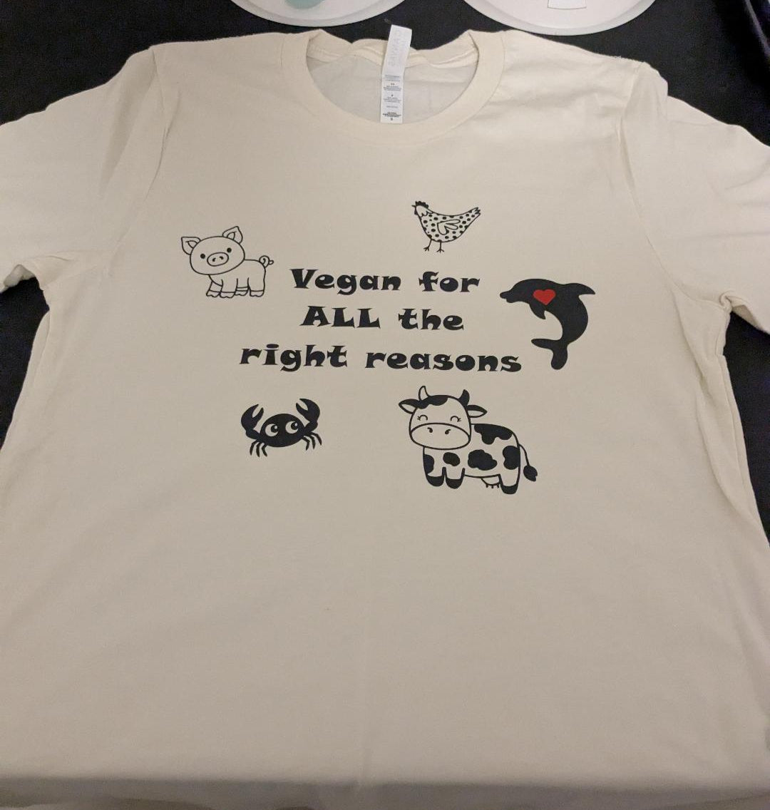 Vegan for the animals tee