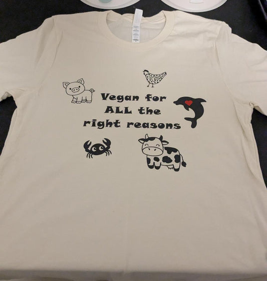 Vegan for the animals tee