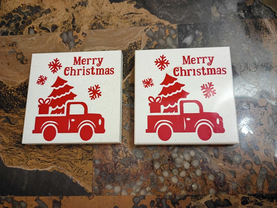 Christmas Coasters/set of 2