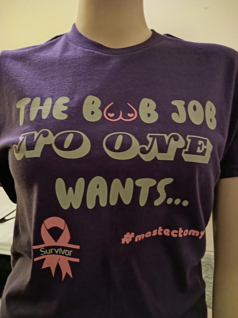 Funny breast cancer mastectomy survivor tee