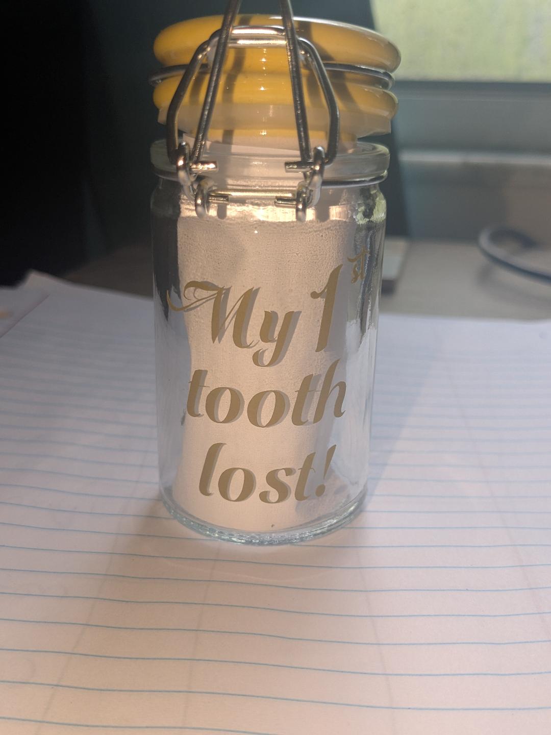 Tooth Fairy keepsake jar